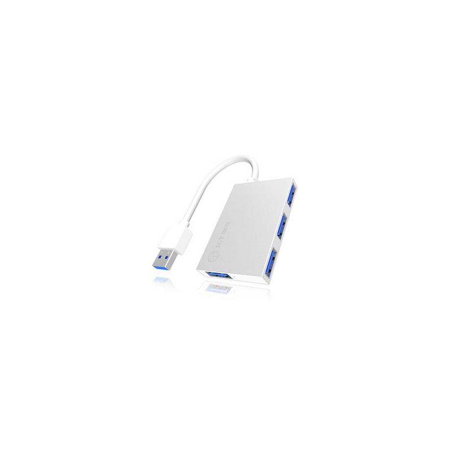 ICY Box  ICY BOX IB-Hub1402 USB 3.2 Gen 1 (3.1 Gen 1) Type-A 5000 Mbit/s Argent 