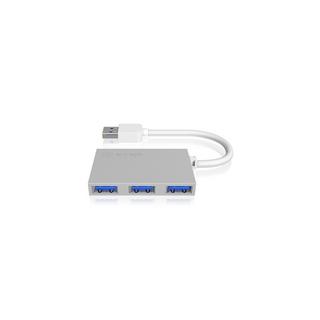 ICY Box  ICY BOX IB-Hub1402 USB 3.2 Gen 1 (3.1 Gen 1) Type-A 5000 Mbit/s Silber 