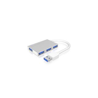 ICY Box  ICY BOX IB-Hub1402 USB 3.2 Gen 1 (3.1 Gen 1) Type-A 5000 Mbit/s Silber 