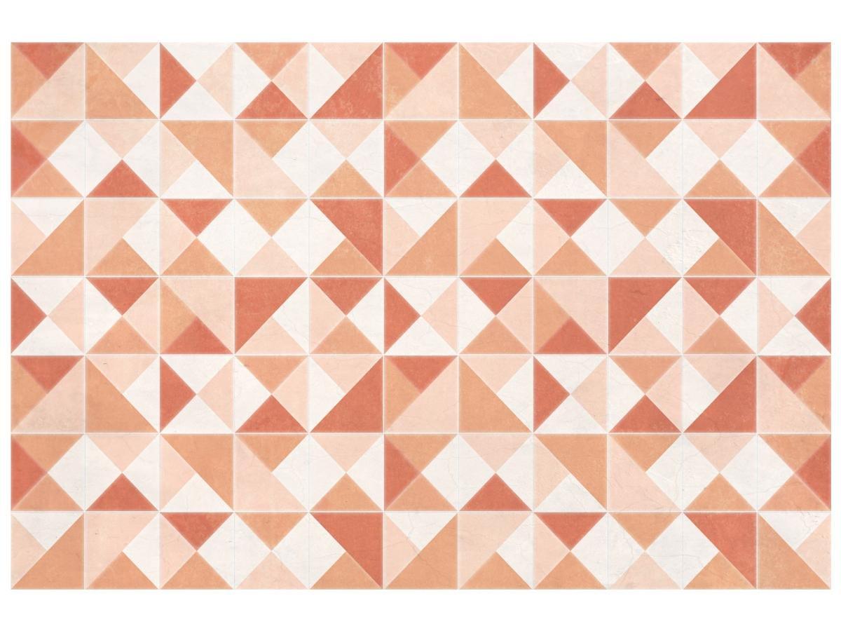 Vente-unique Tappeto geometrico 120 x 180 cm in Vinile Arancione - MYRALA