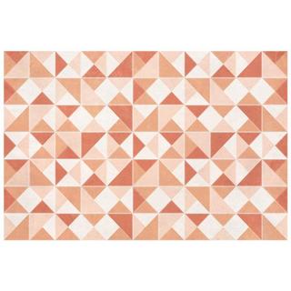 Vente-unique  Tappeto geometrico 120 x 180 cm in Vinile Arancione - MYRALA 