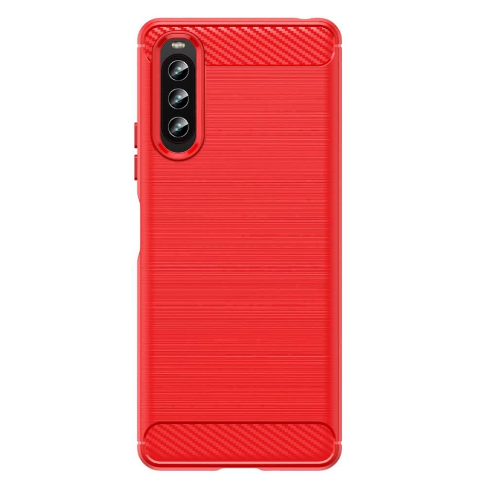 Cover-Discount  Sony Xperia 10 Iv - Cover In Metallo Carbon Look 