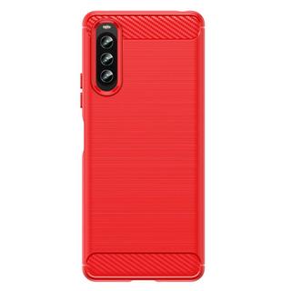 Cover-Discount  Sony Xperia 10 Iv - Cover In Metallo Carbon Look 