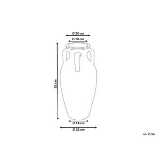 Beliani Dekovase aus Terrakotta Retro FERAJ  