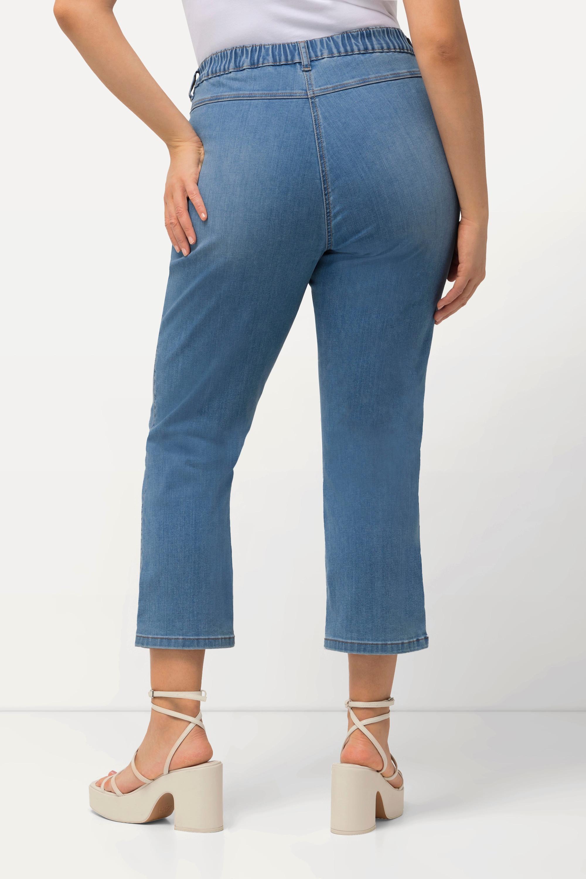 Ulla Popken  Jean 7/8 Sienna à jambe étroite, taille confortable 