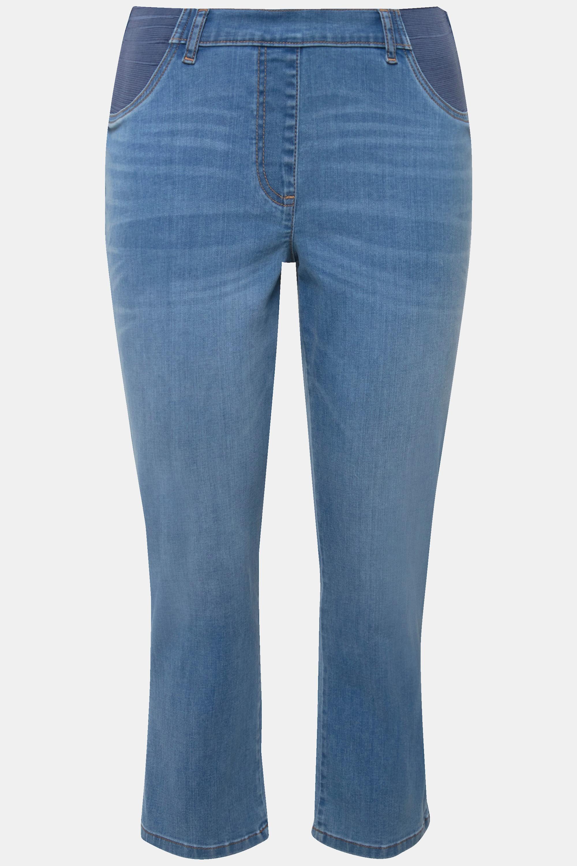 Ulla Popken  Jean 7/8 Sienna à jambe étroite, taille confortable 