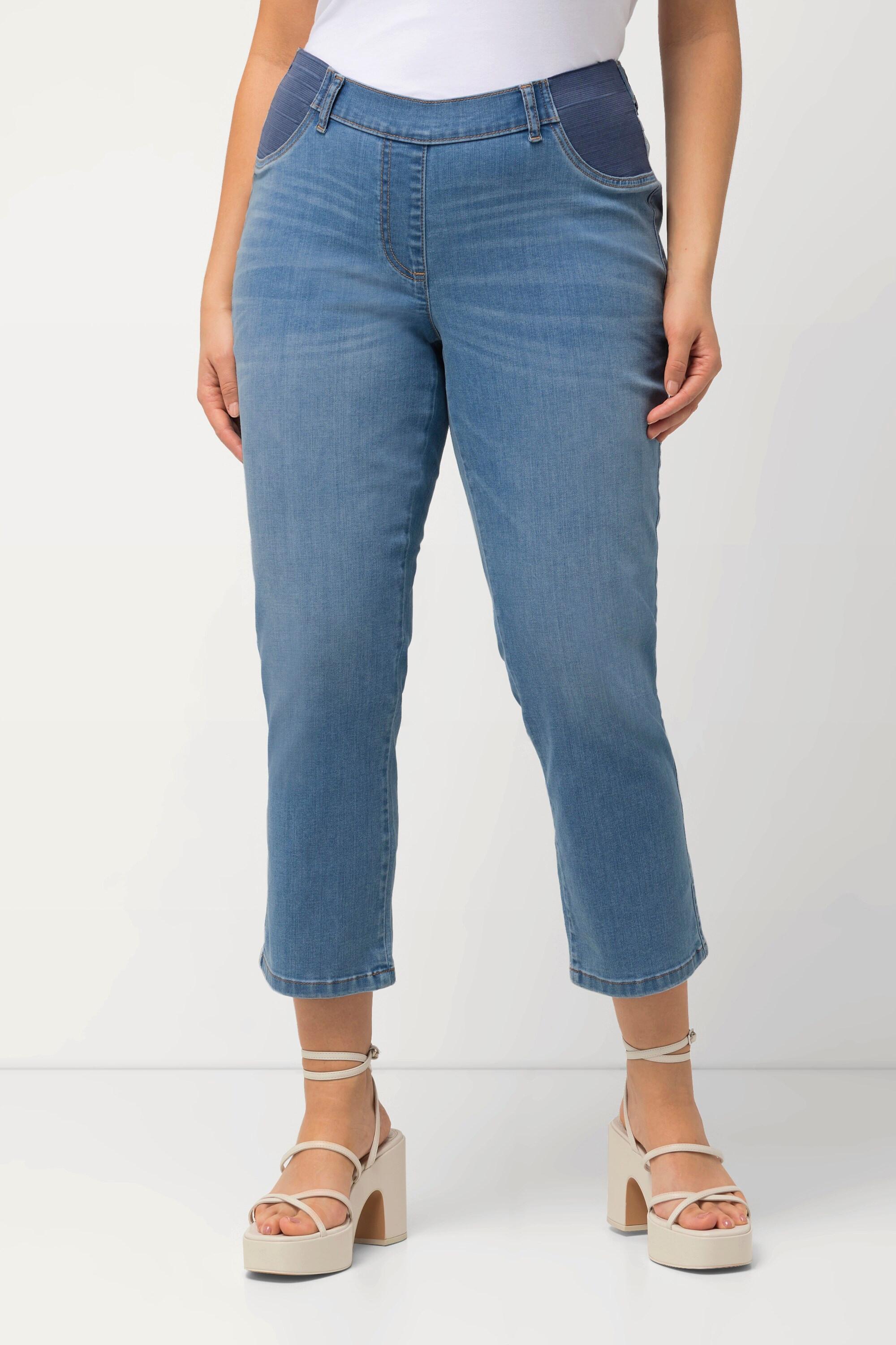 Ulla Popken  Jean 7/8 Sienna à jambe étroite, taille confortable 