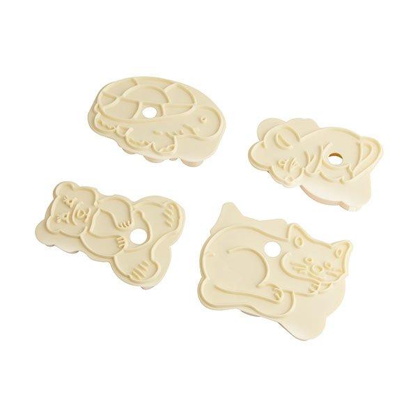 Image of Ausstechformen Mit Stempel, 4 St. Unisex Weiss