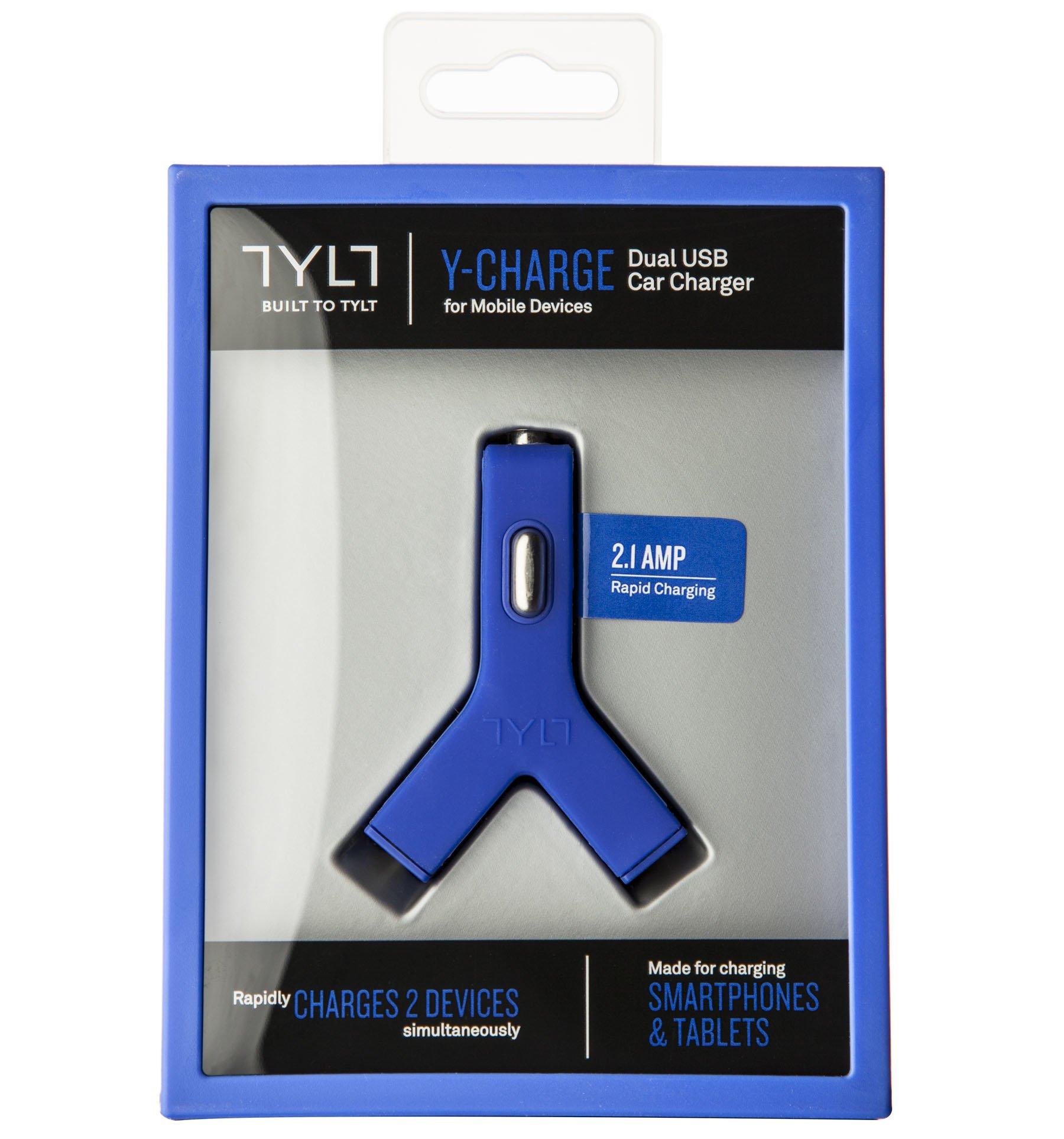 TYLT  Y-Charge 2.1 Smartphone, Tablette Bleu Allume-cigare Auto 