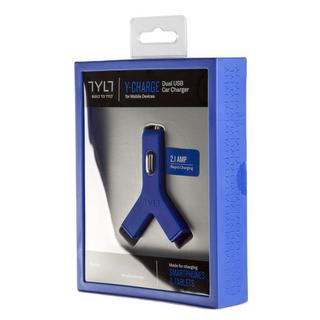 TYLT  Y-Charge 2.1 Smartphone, Tablette Bleu Allume-cigare Auto 