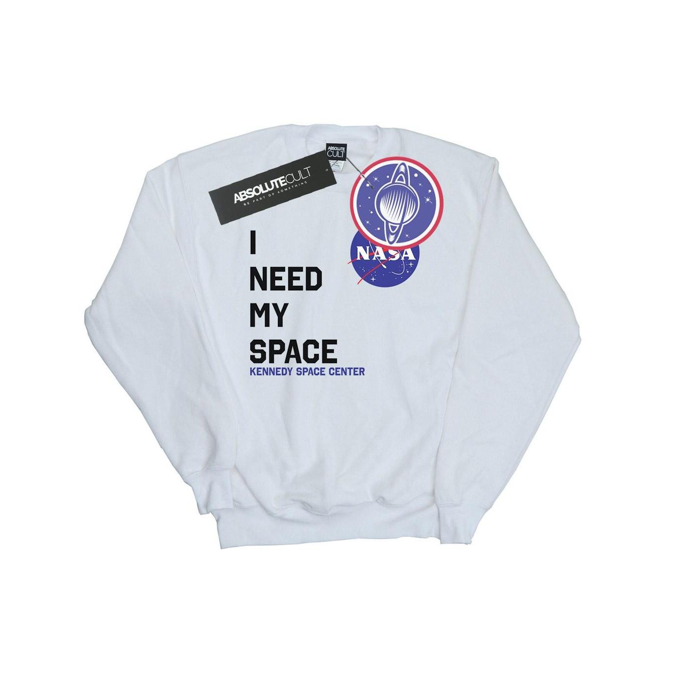 Image of I Need My Space Sweatshirt Herren Weiss M