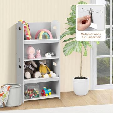 3-Teiliges Set aus Tisch & Stühlen für Kinder 4-in-1 Aktivitätstisch mit 2 Stapelbaren Stühlen Grau & Weiß