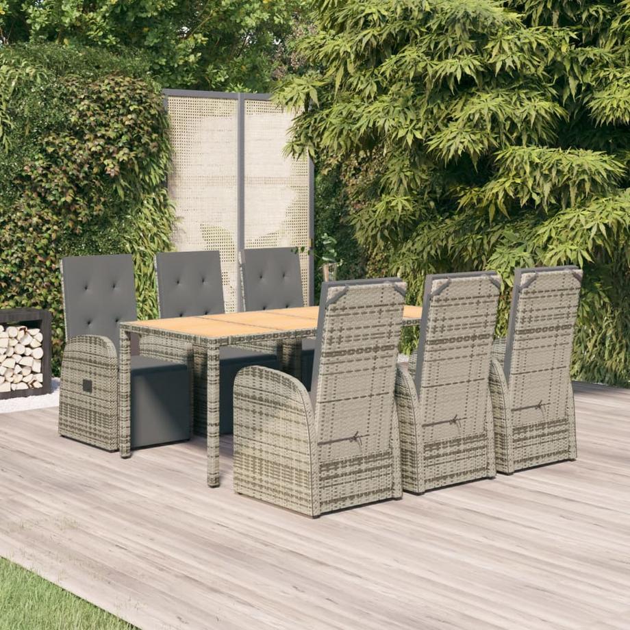 VidaXL set da pranzo da giardino Polirattan  