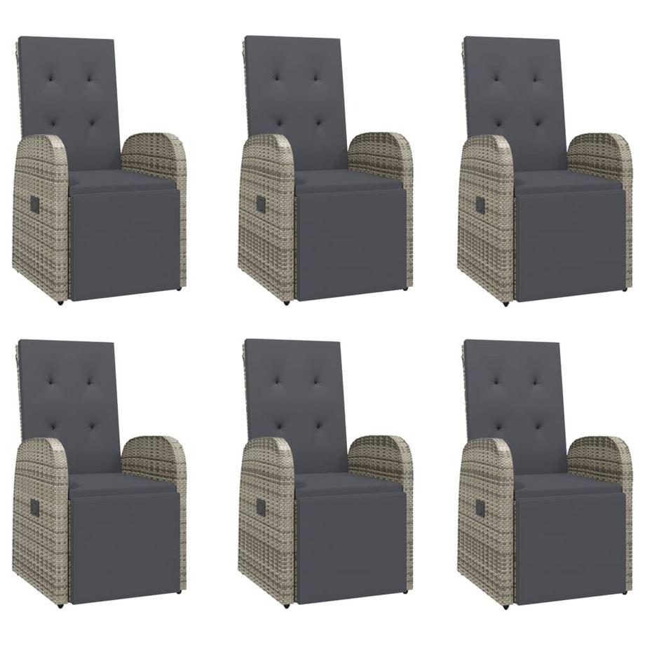 VidaXL set da pranzo da giardino Polirattan  