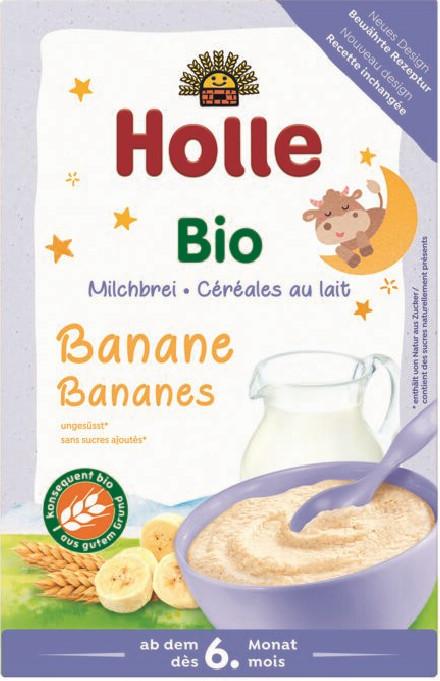 Holle  Holle banane bio Bouillie de lait (250g) 