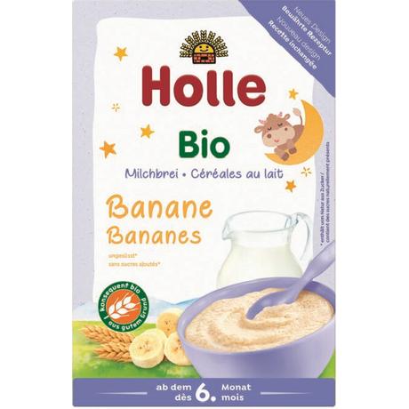 Holle  Holle banane bio Bouillie de lait (250g) 