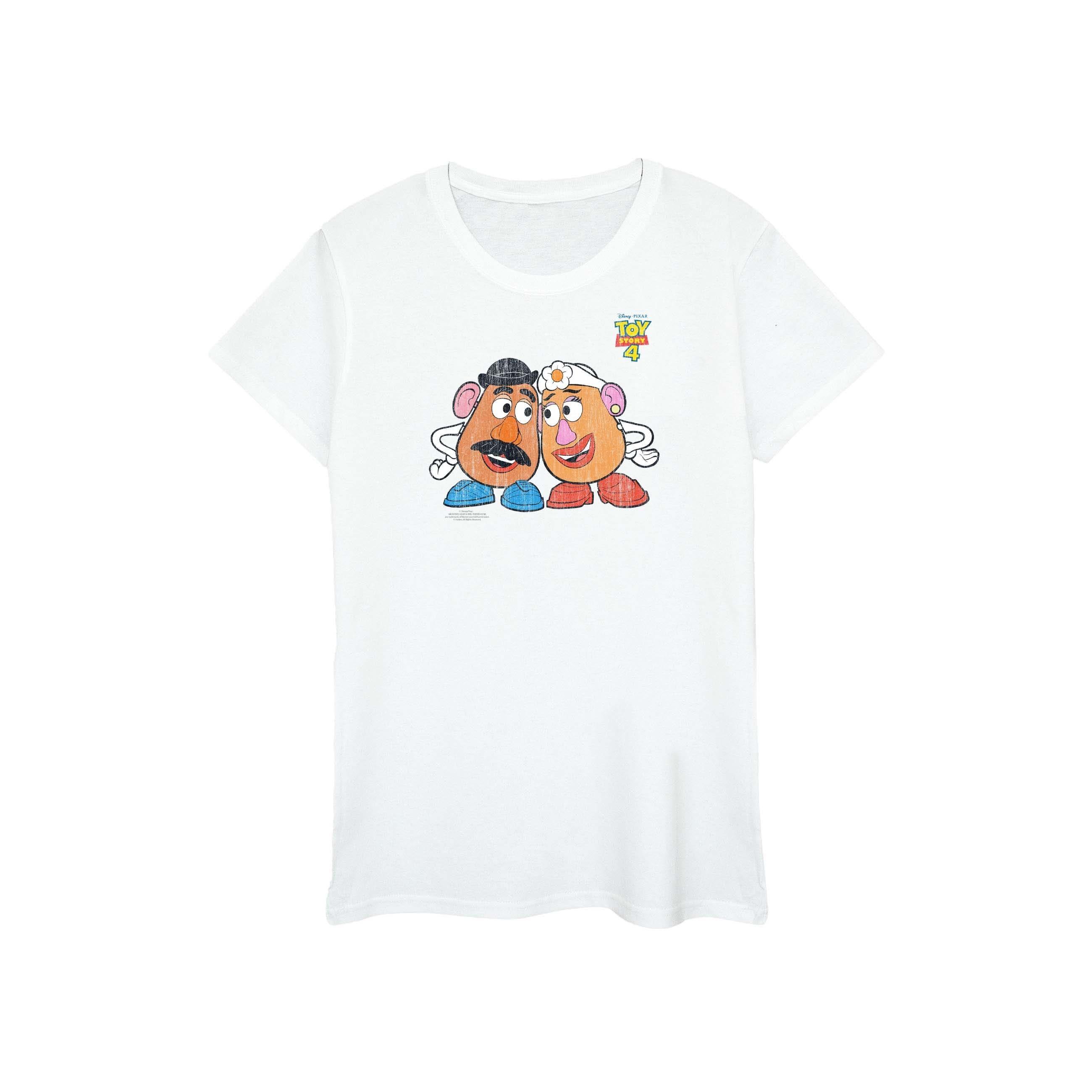 Image of Toy Story 4 Mr And Mrs Potato Head Tshirt Damen Weiss S