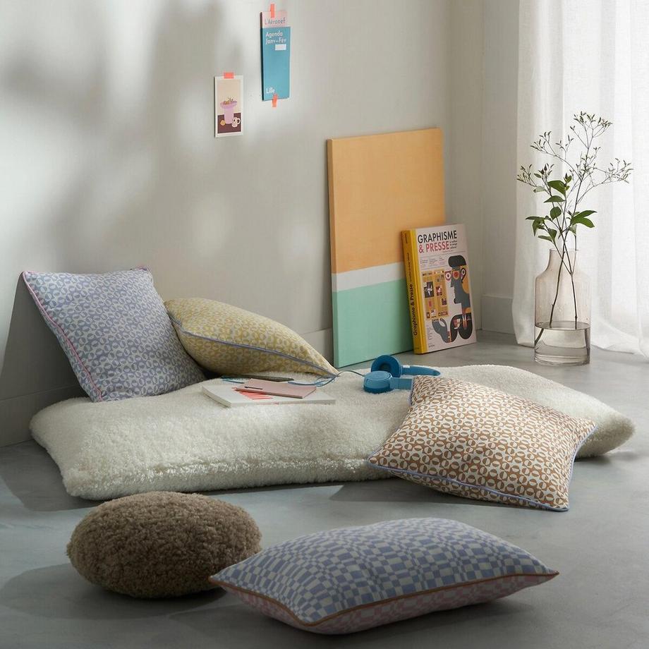 La Redoute Intérieurs Ouate Housse de coussin de sol en peluche  