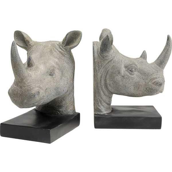 KARE Design Buchstütze Rhino (2er-Set)  