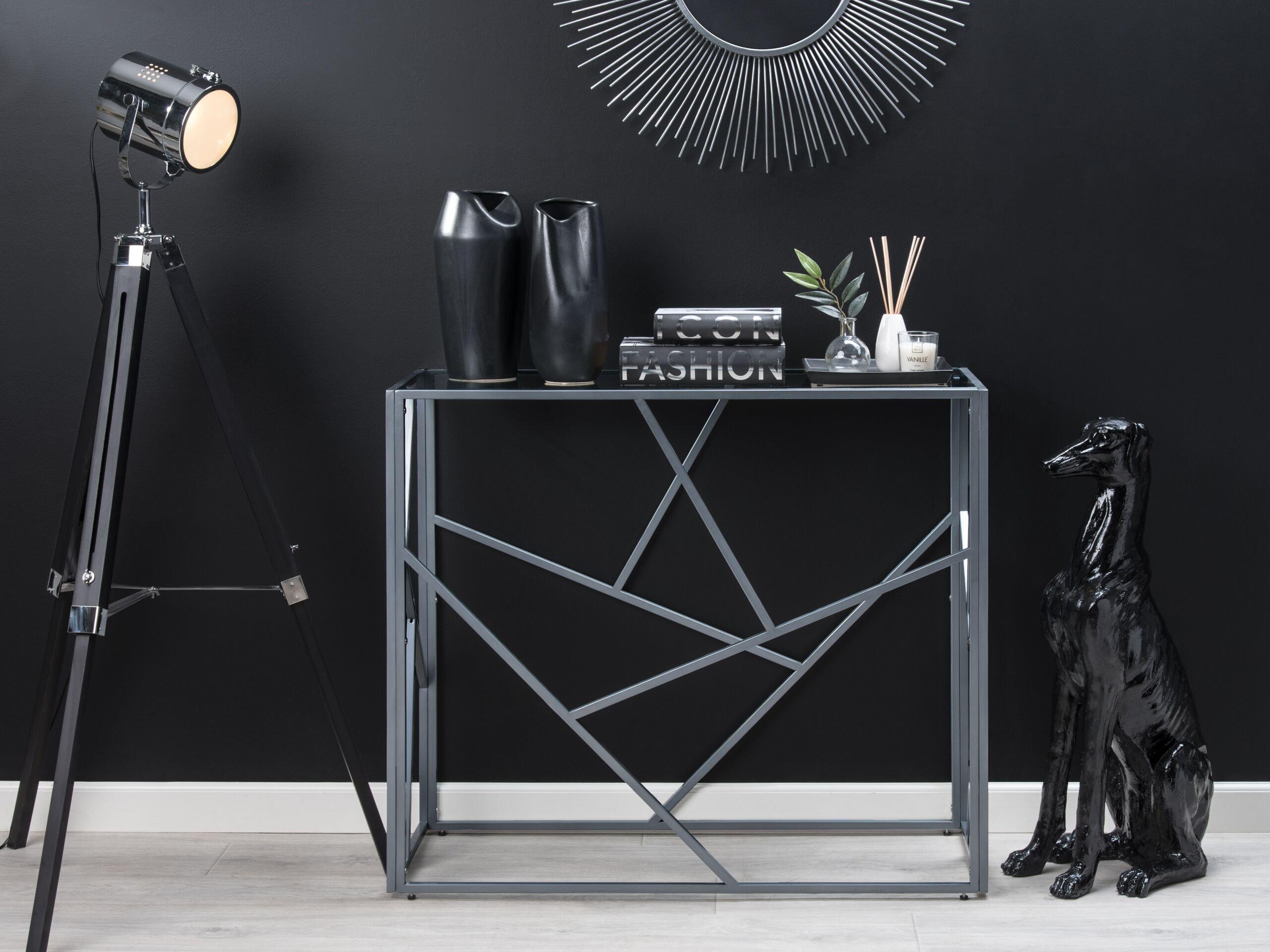 Beliani Console en Verre Glamour ORLAND  