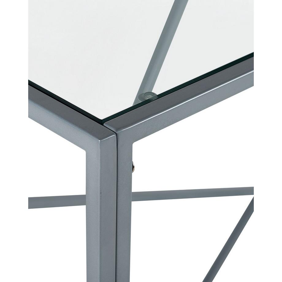 Beliani Tavolino consolle en Vetro Glamour ORLAND  