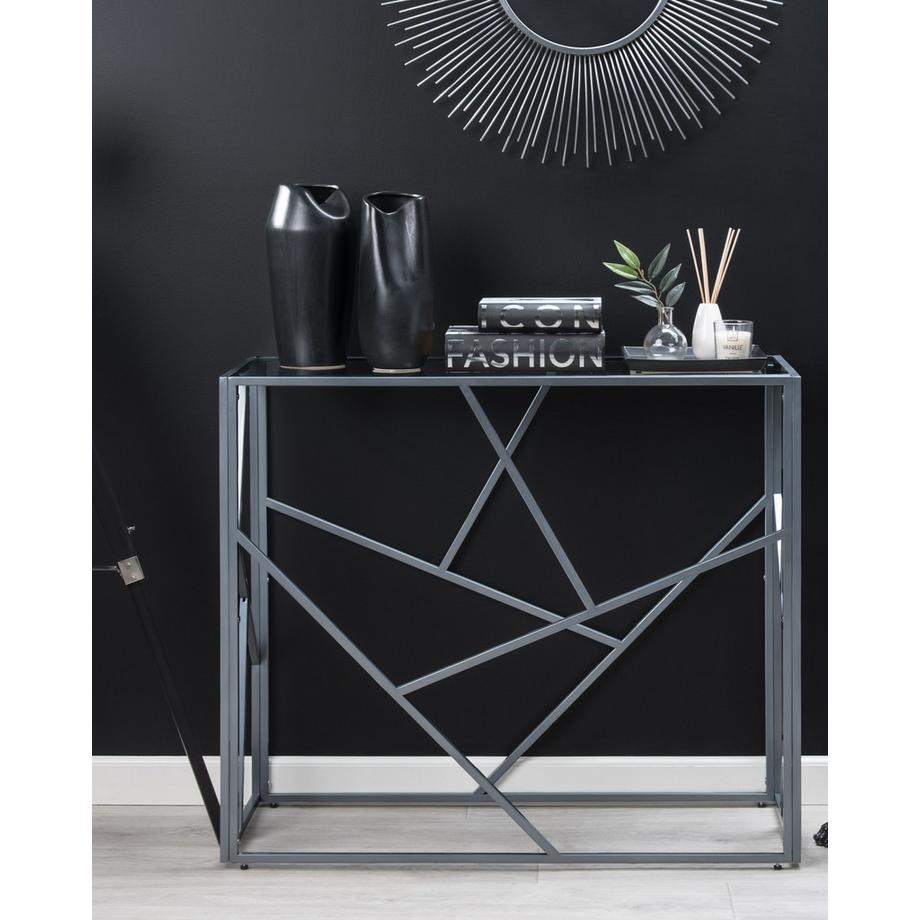 Beliani Tavolino consolle en Vetro Glamour ORLAND  