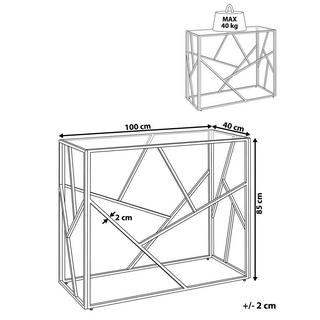 Beliani Konsolentisch aus Glas Glamourös ORLAND  