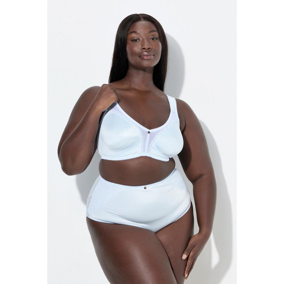 Ulla Popken Minimizer-BH Satin Spitze Ohne Bügel Cup C-F  