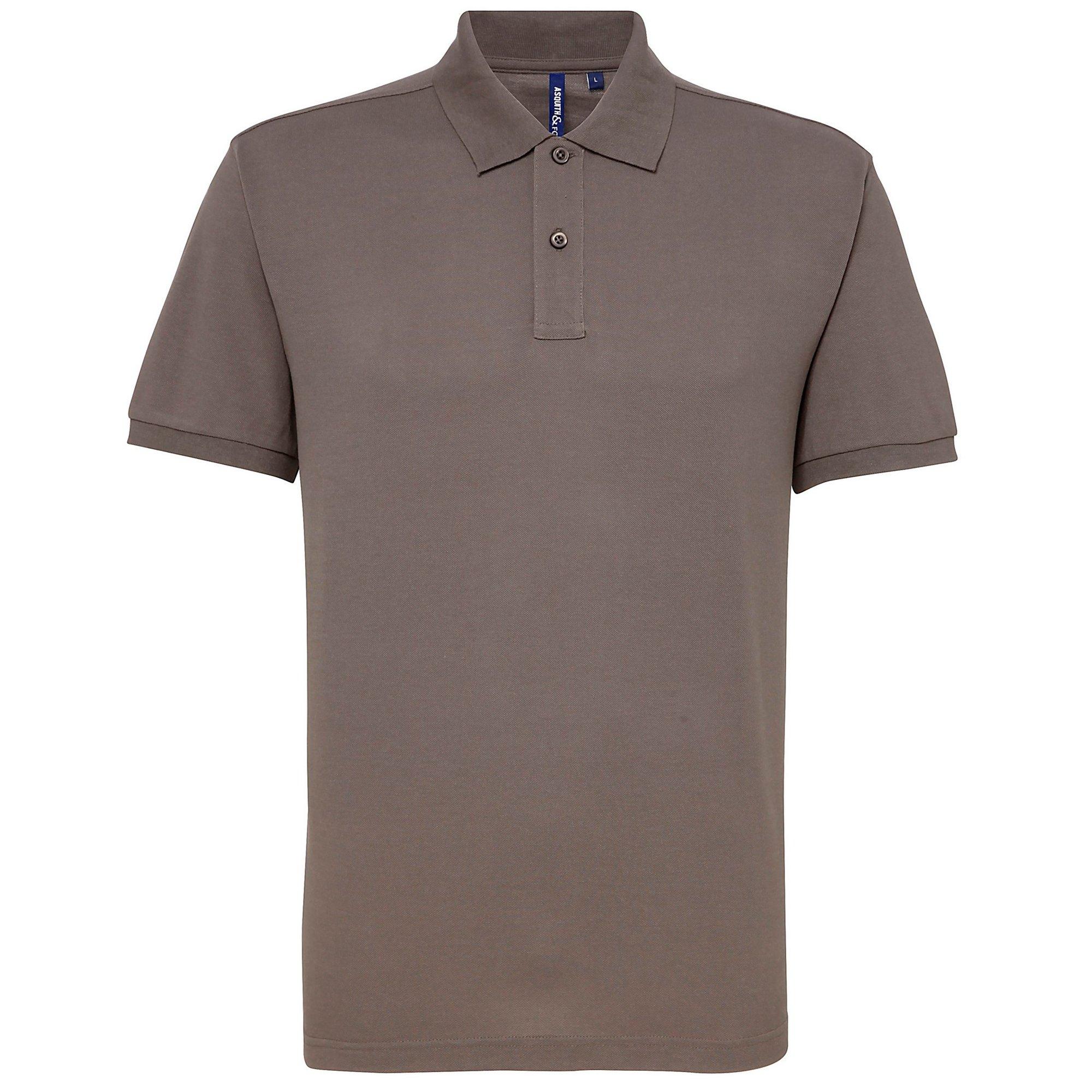 Image of Asquith&fox Poloshirt Herren Schiefergrau S