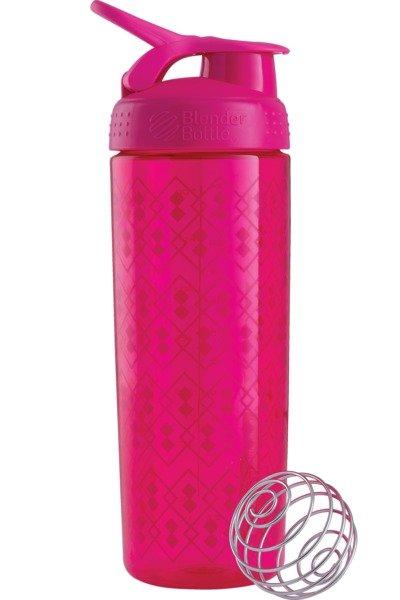 Blender Bottle  28oz / 820ml BlenderBottle SportMixer Signature Sleek, Pink/Pink 