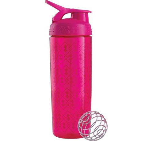 Blender Bottle  28oz / 820ml BlenderBottle SportMixer Signature Sleek, Pink/Pink 