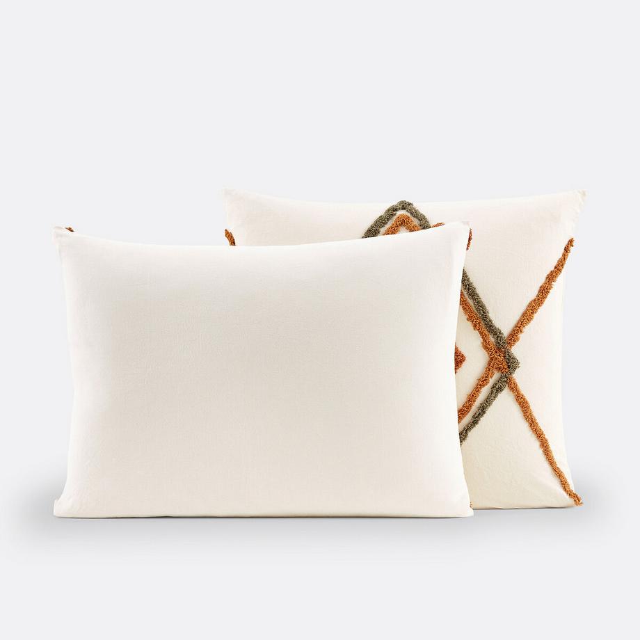 La Redoute Intérieurs Cotama Havane Taie d'oreiller  