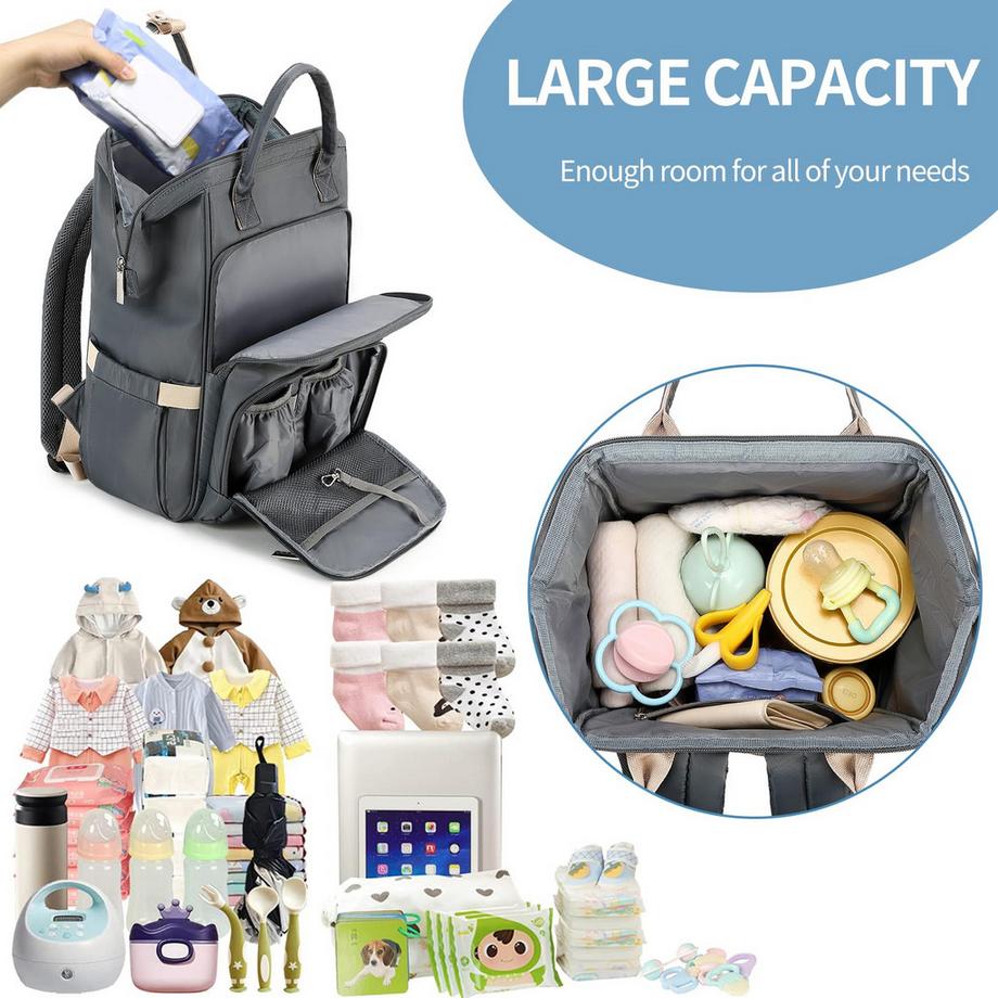 Only-bags.store  Wickelrucksack Wickeltasche Rucksack mit wasserdichtem 