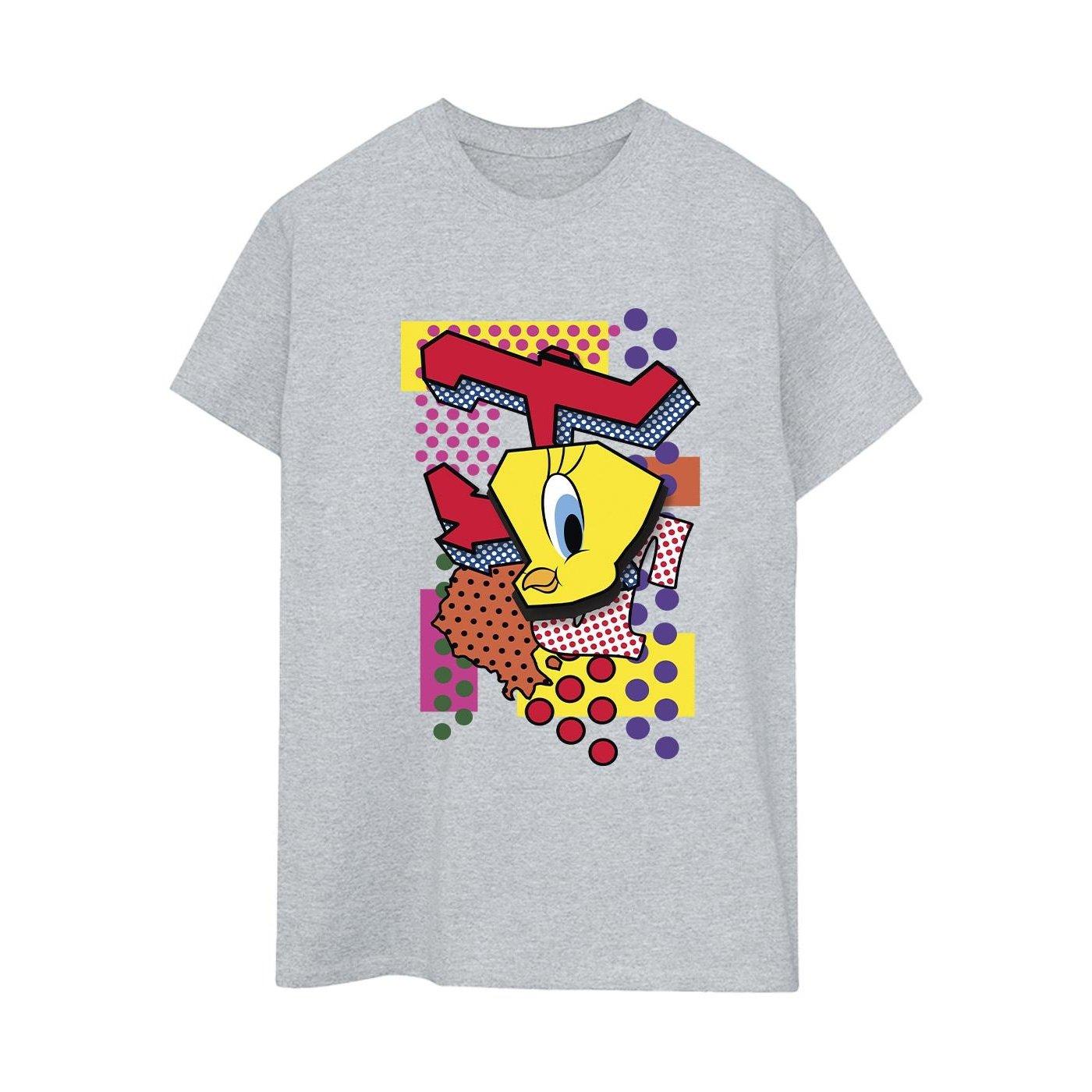Image of Tweety Pop Art Tshirt Damen Grau S