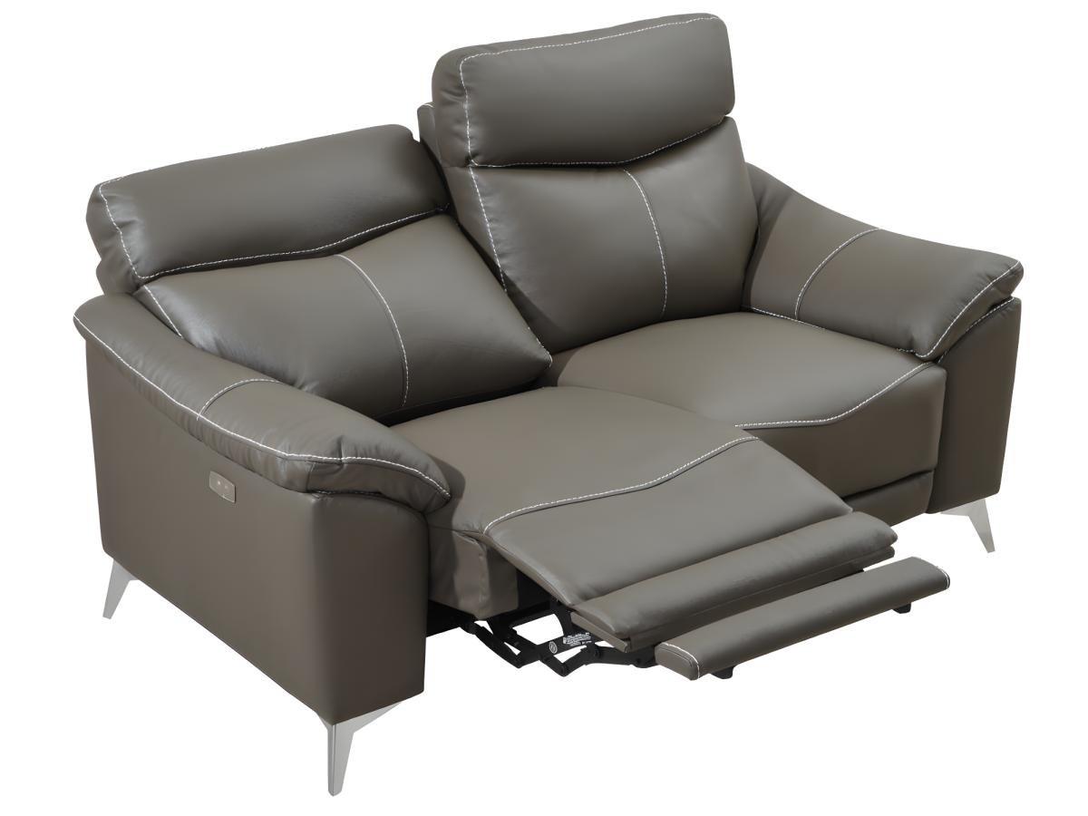 Vente-unique Relaxsofa elektrisch 2Sitzer METRONOMY Leder  