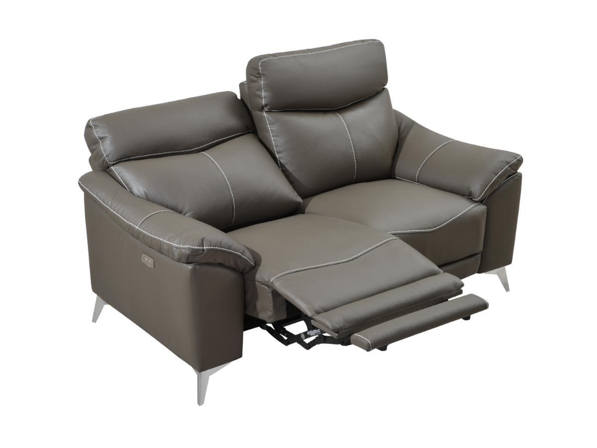 Vente-unique Relaxsofa elektrisch 2Sitzer METRONOMY Leder  