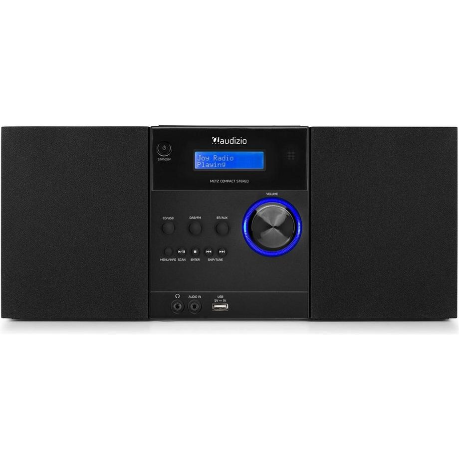 Audizio  MetzB DAB+/FM Radio mit BT u. CD, schwarz 