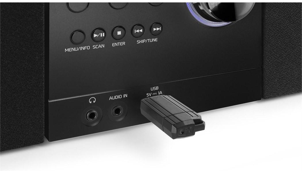 Audizio  MetzB DAB+/FM Radio mit BT u. CD, schwarz 