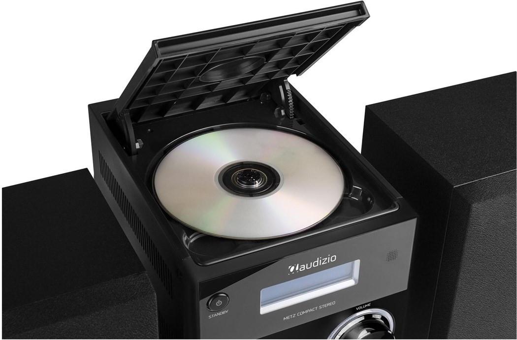 Audizio  MetzB DAB+/FM Radio mit BT u. CD, schwarz 