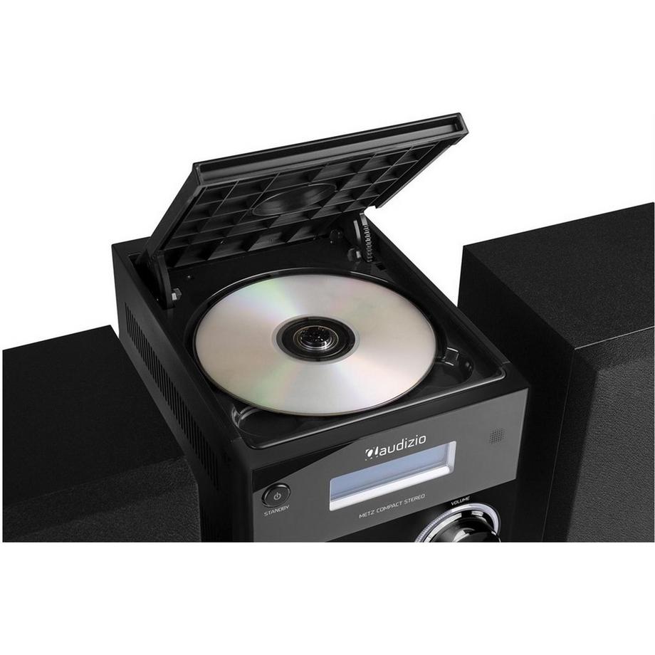 Audizio  MetzB DAB+/FM Radio mit BT u. CD, schwarz 