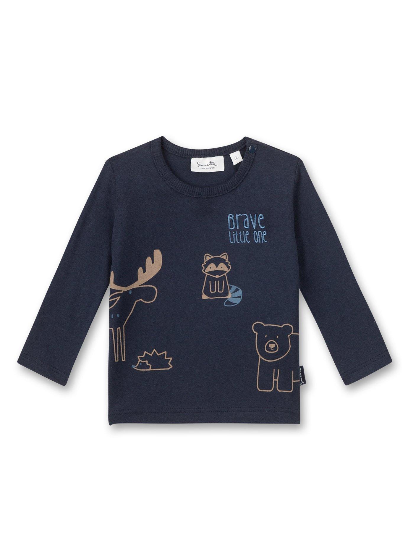 Image of Baby Shirt Brave Little One Unisex Blau 56