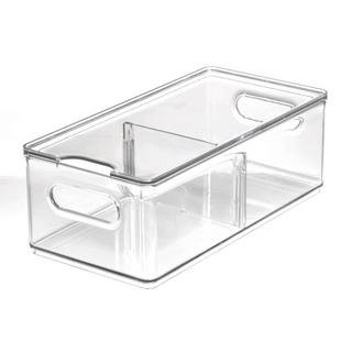 iDesign HOME EDIT   Aufbewahrungsbehälter KLAR Fridge   2 Fächer mit Deckel  