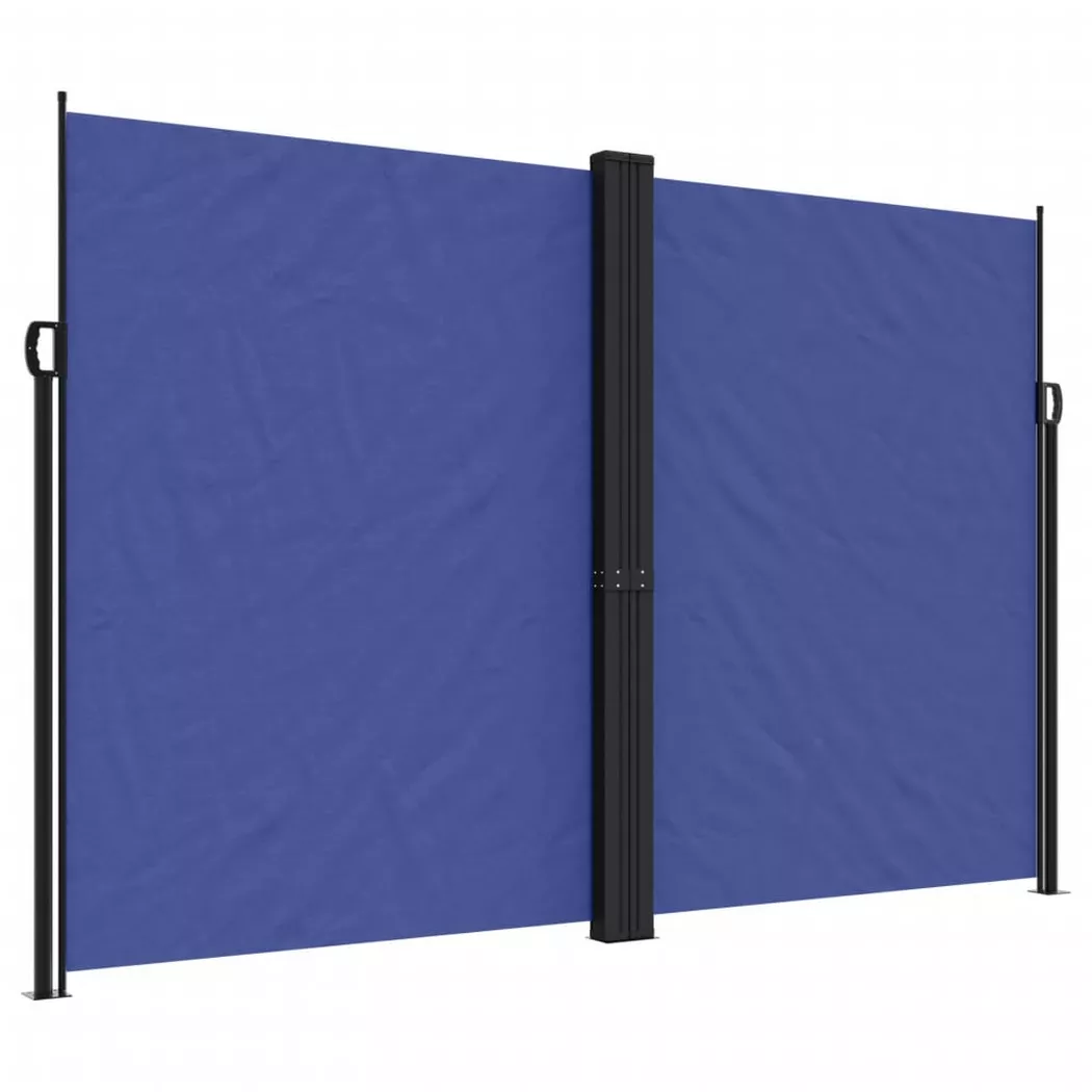 VidaXL - tenda da sole laterale retrattile, One Size, Blu