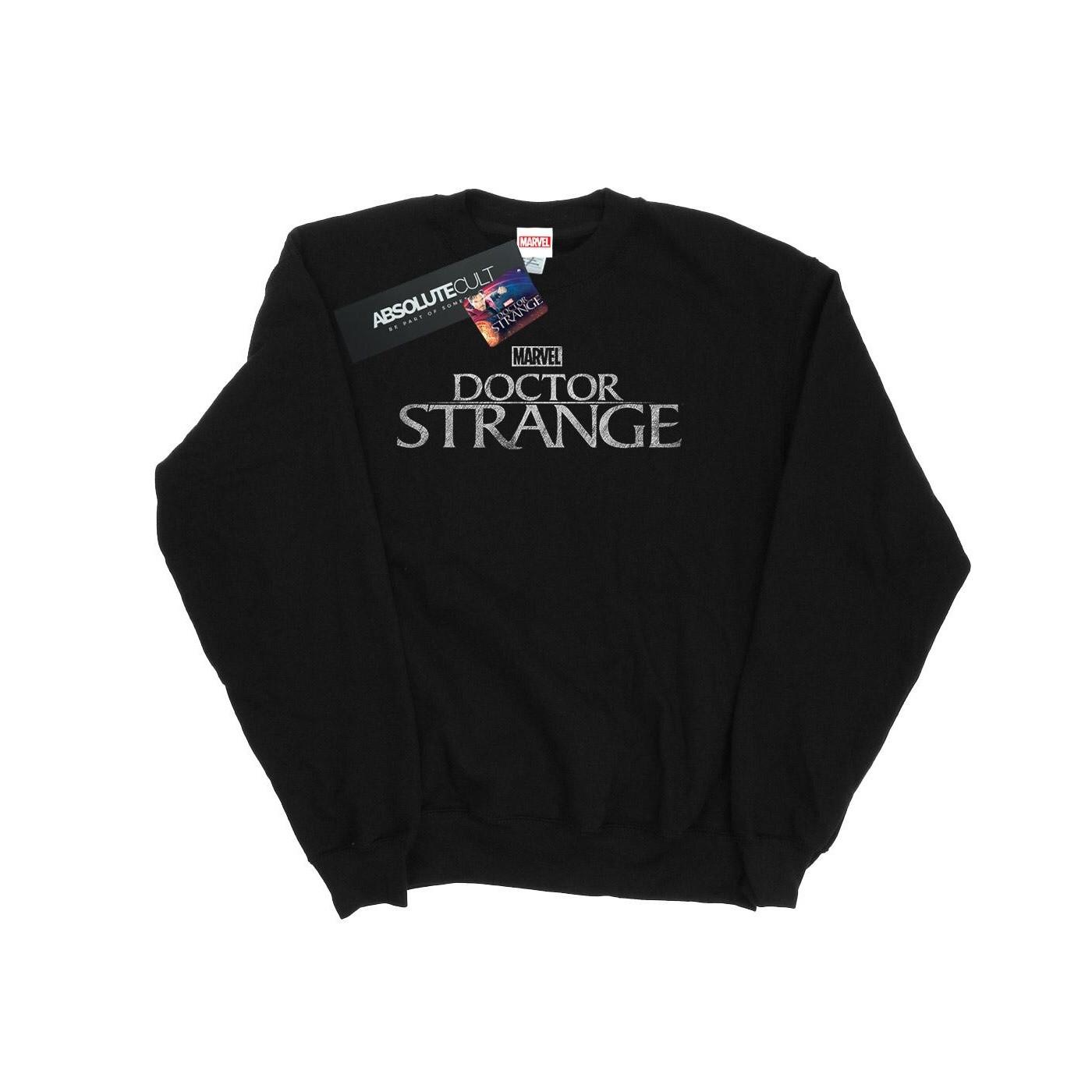 Image of Doctor Strange Logo Sweatshirt Mädchen Schwarz 140/146