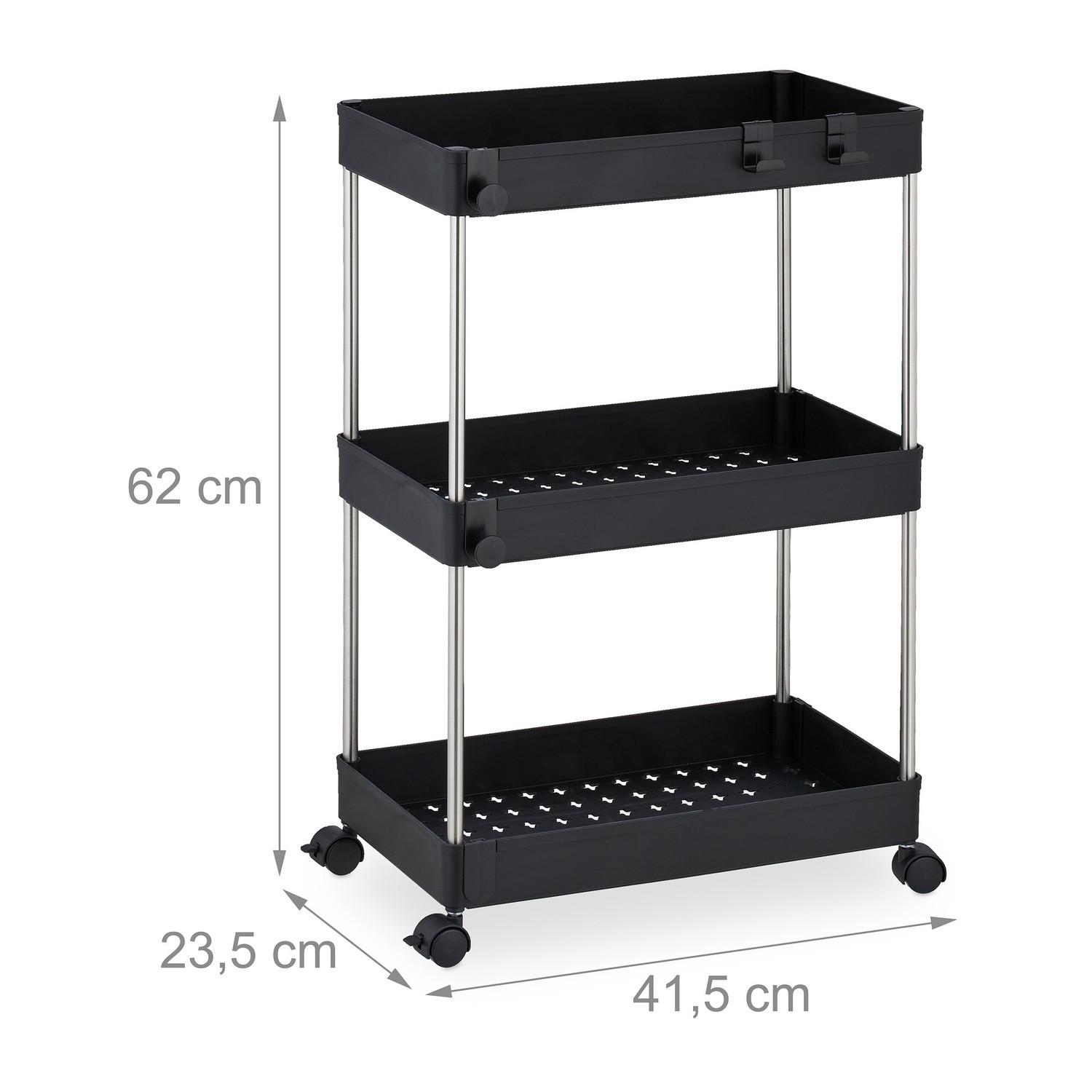 Northix Carrello Niche con 3 Ripiani  
