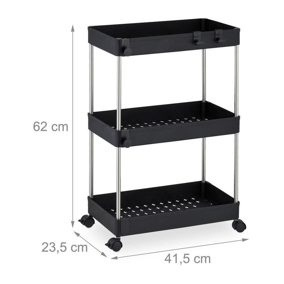 Northix Chariot de niche à 3 étagères  