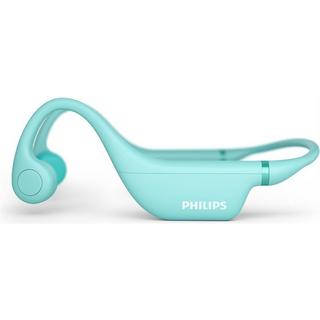 PHILIPS  TAK4607GR Boneconduct-Kopfhörer Kinderkopfhörer, Grün, bis 5h Akku 