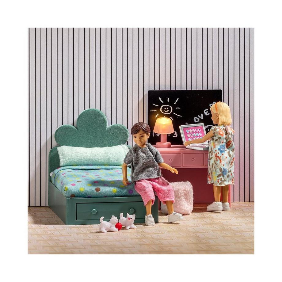 LUNDBY  Puppenhauszubehör Teenagerzimmer Set 