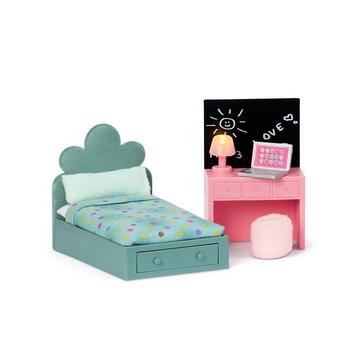 Puppenhauszubehör Teenagerzimmer Set