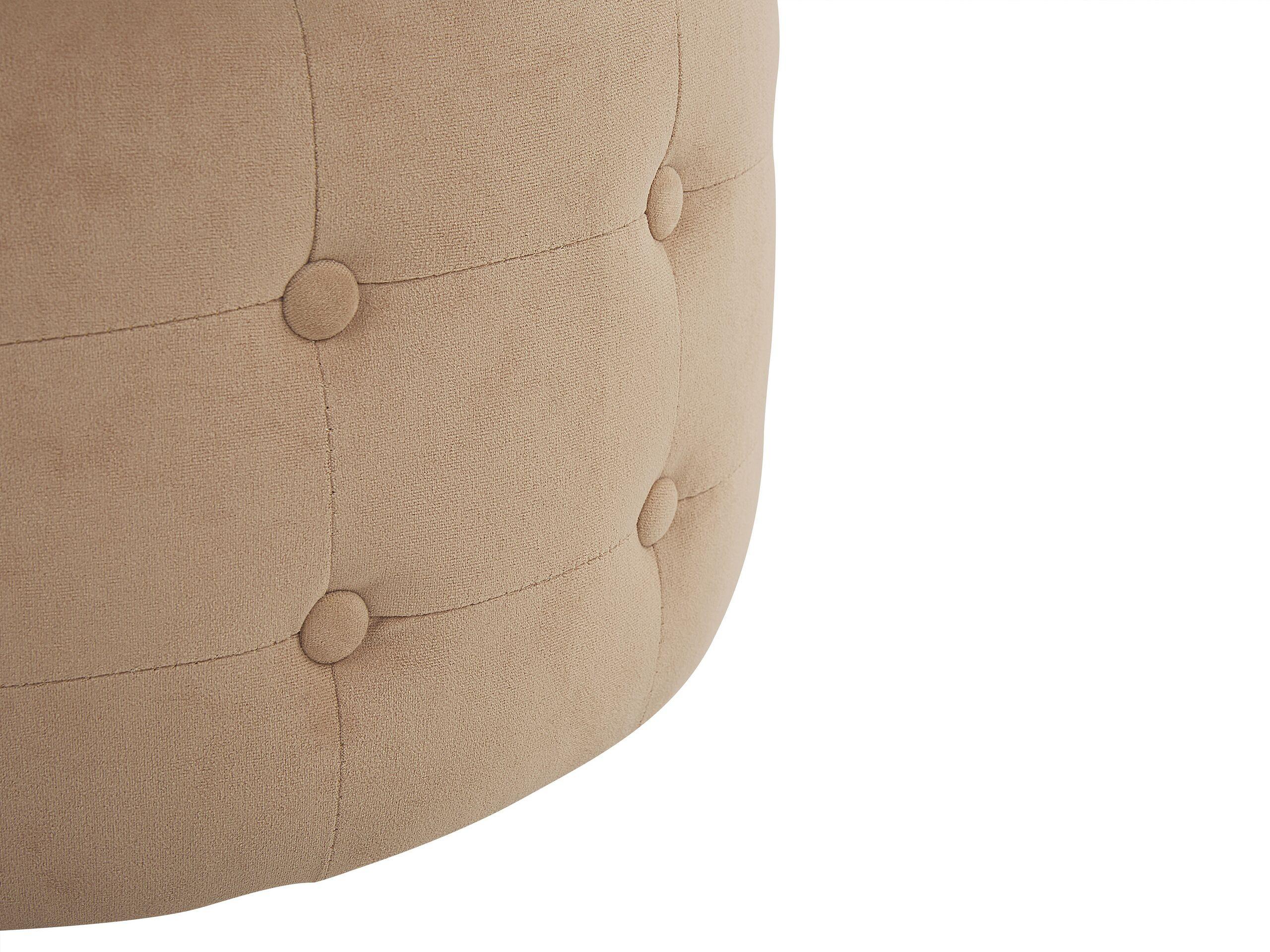 Beliani Pouf en Velours Glamour TAMPA  